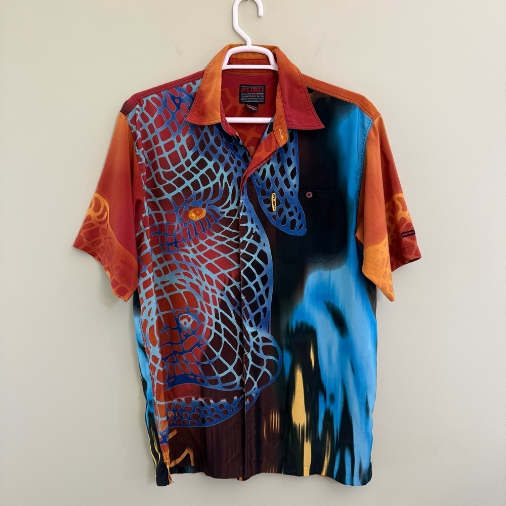 Rare Vintage 2000’s FUBU y2k digital dog pitbull graphic size XL shirt